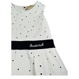 Trussardi Abito Giromanica tinta unita con Brillantini Bianco per Bambina TGA26019VE BIANCO TRUSSARDI 