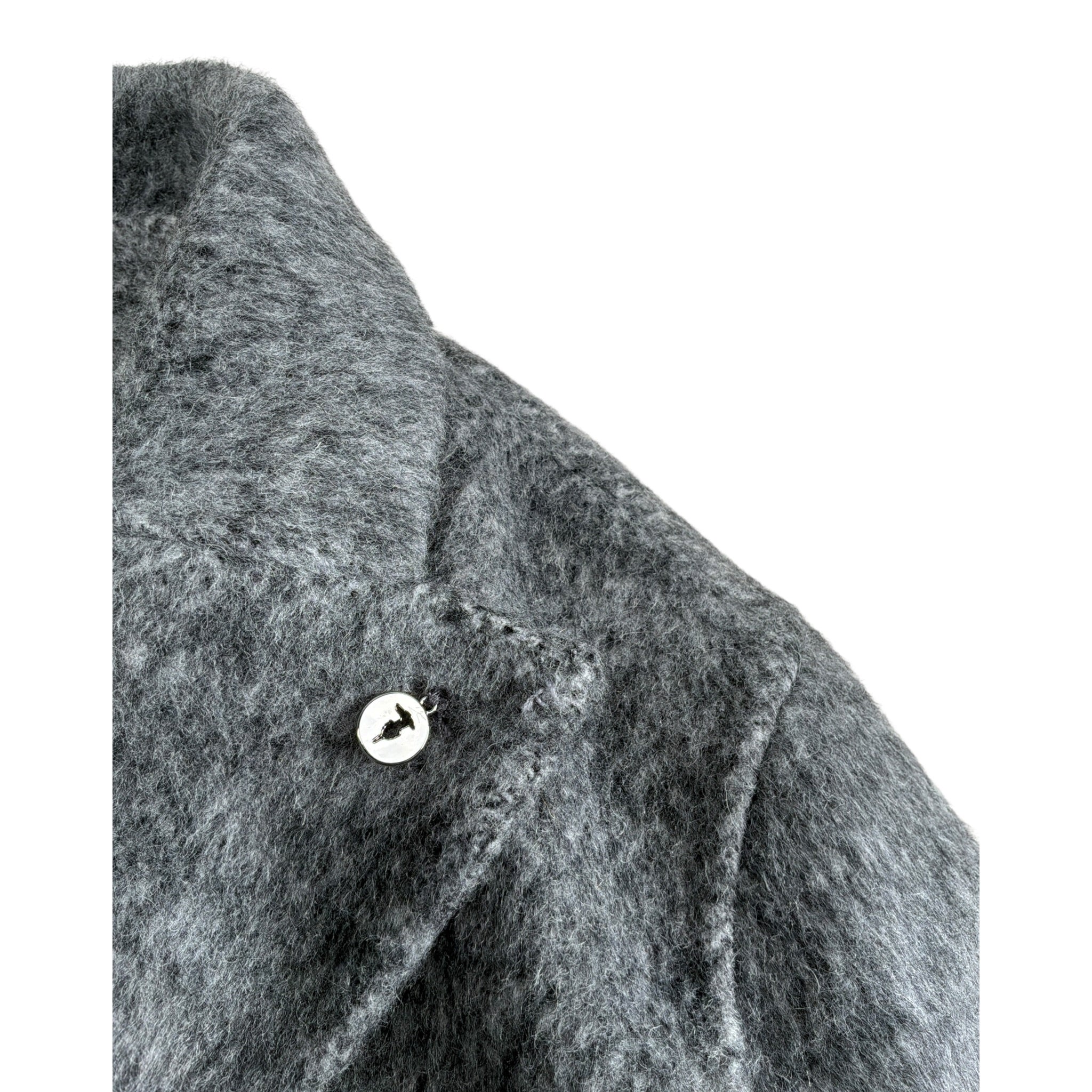 Trussardi Cappotto tinta unita con Bottoni Grigio per Bambina TGA26035CP GRIGIO TRUSSARDI 