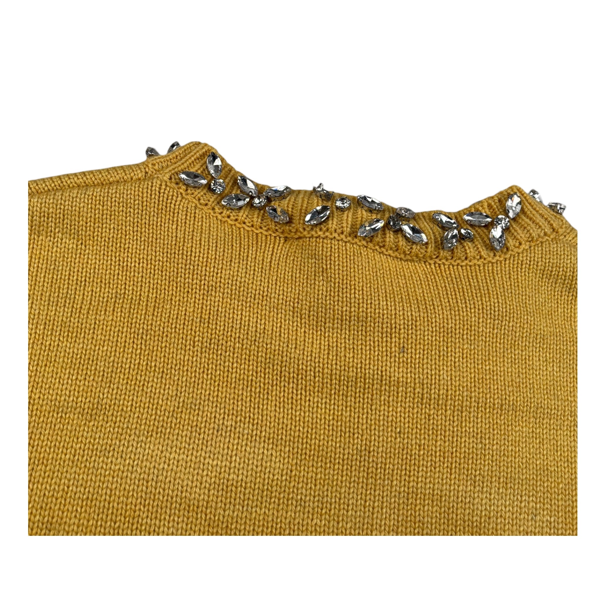 Trussardi Maglia tinta unita con Applicazioni Giallo per Bambina TGA26051MA GIALLO TRUSSARDI 