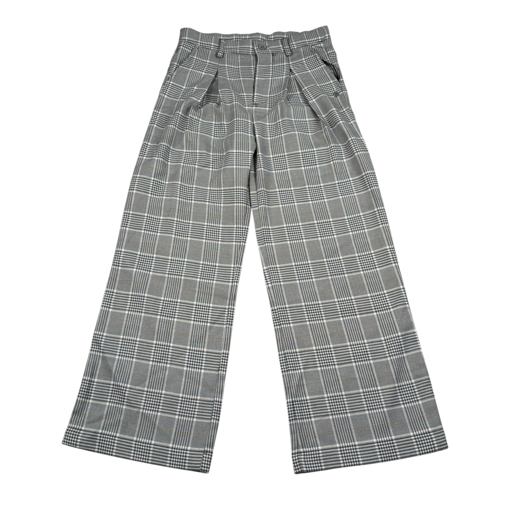 Trussardi Pantalone Stampa Fantaisa Modello Palazzo Grigio per Bambina TGA26057PA GRIGIO TRUSSARDI 