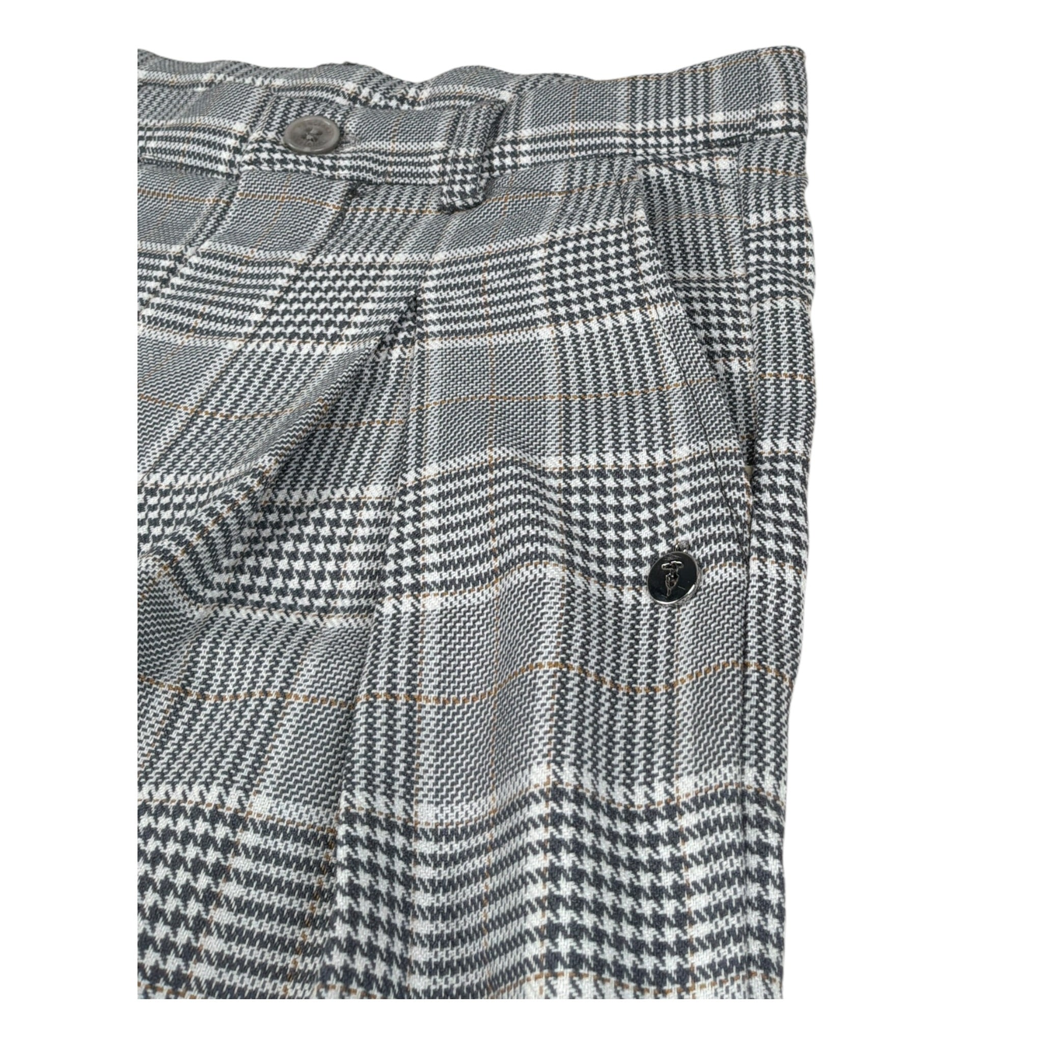 Trussardi Pantalone Stampa Fantaisa Modello Palazzo Grigio per Bambina TGA26057PA GRIGIO TRUSSARDI 