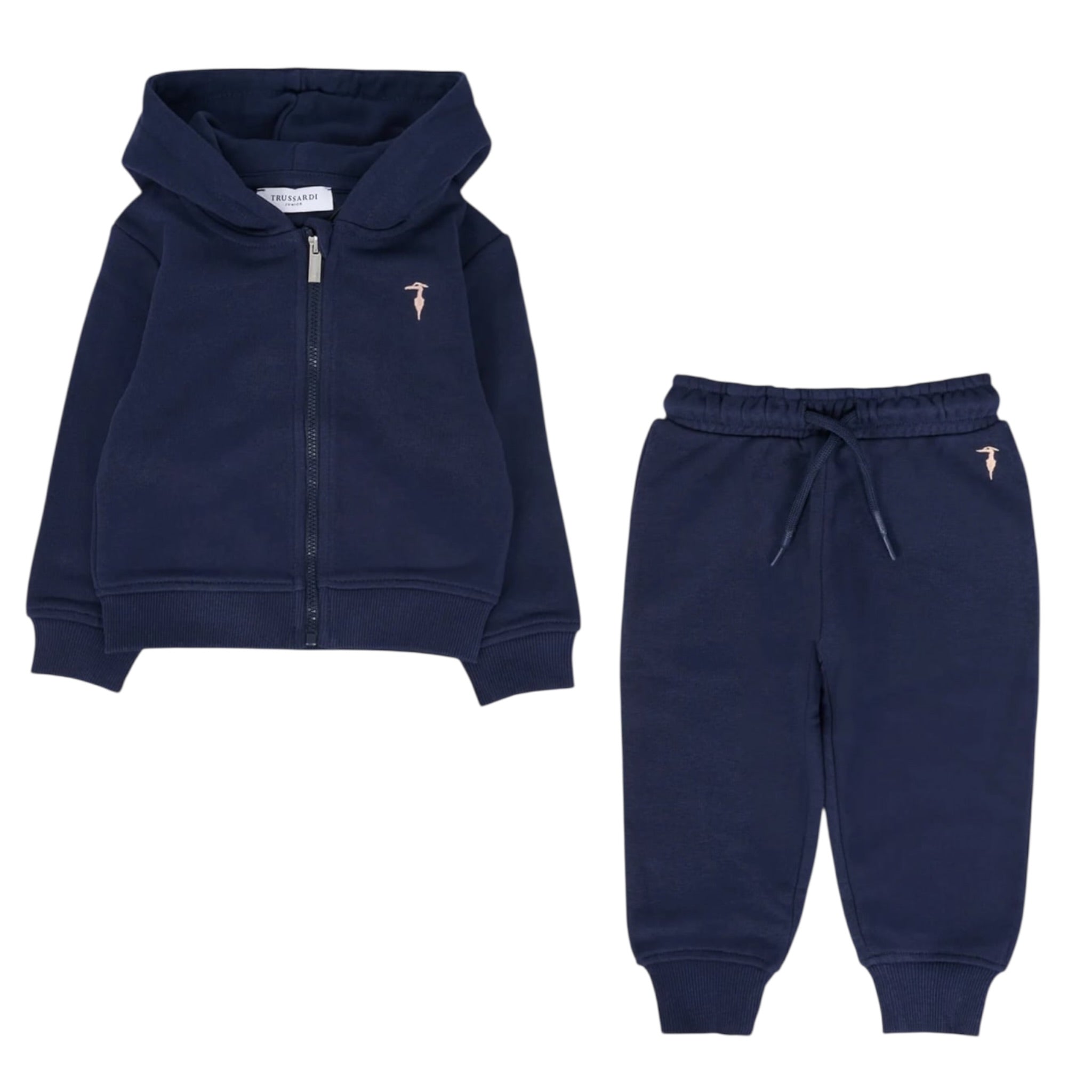 Trussardi Completo 2Pz Felpa-Pantalone tinta unita Blu per Neonato TIA25002CF BLU TRUSSARDI 