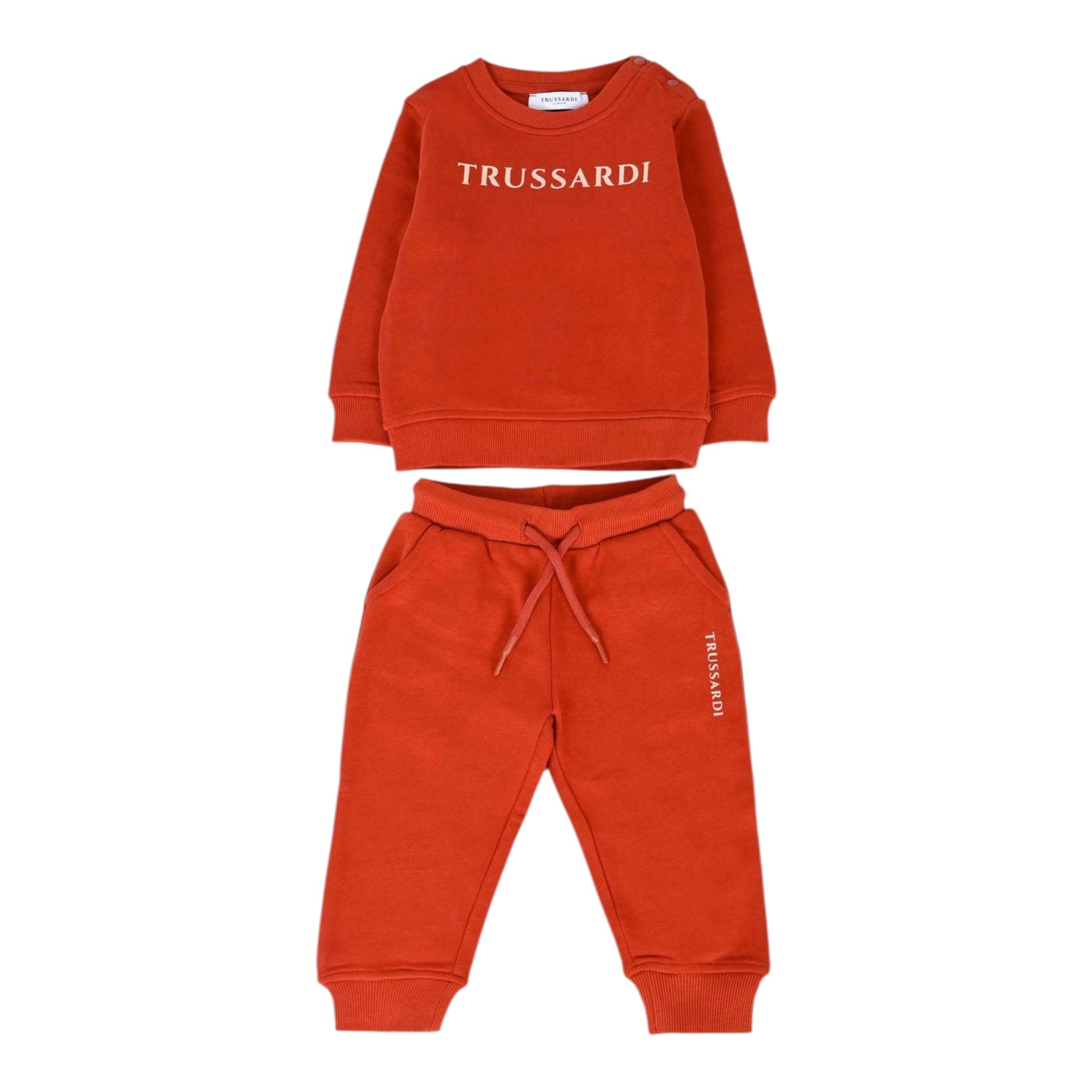 Trussardi Completo 2Pz Felpa-Pantalone Ruggine per Neonato TIA25015CF RUGGINE TRUSSARDI 