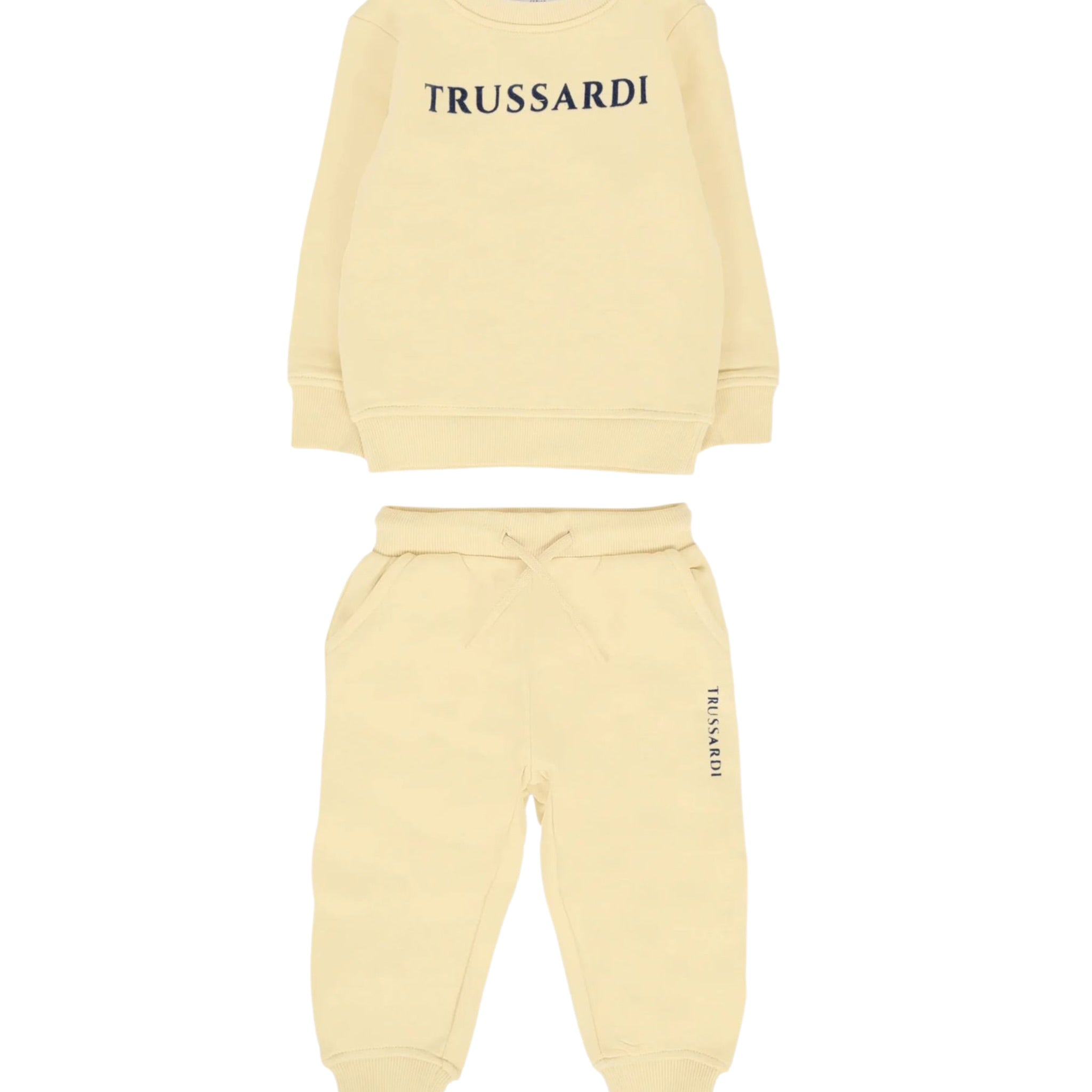 Trussardi Completo 2Pz Felpa-Pantalone con Stampa Sabbia per Neonato TIA25015TF SABBIA TRUSSARDI 