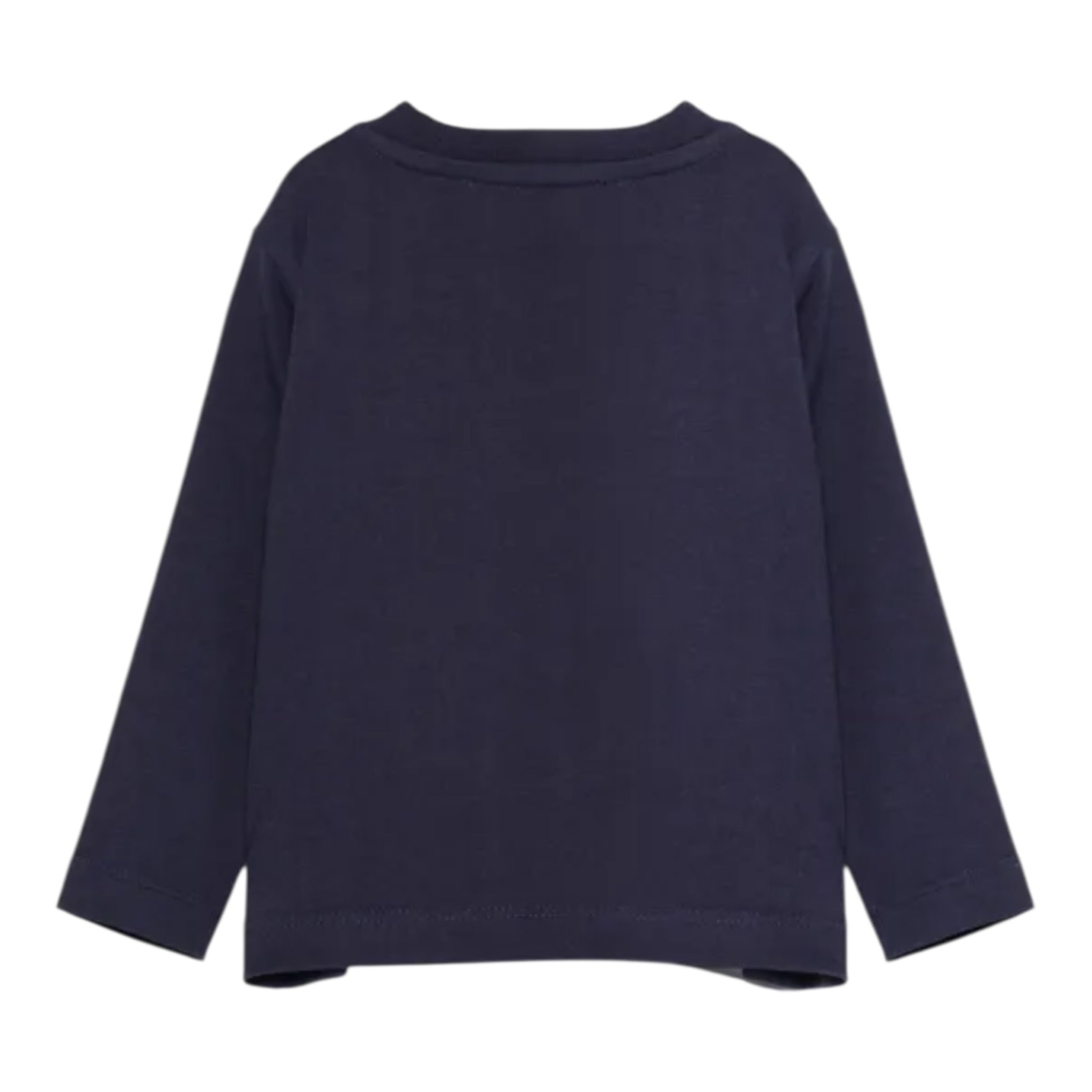 Trussardi Shirt tinta unita con Stampa Blu per Bambino TIA25017TSJ BLU TRUSSARDI 