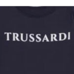 Trussardi Shirt tinta unita con Stampa Blu per Bambino TIA25017TSJ BLU TRUSSARDI 