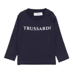 Trussardi Shirt tinta unita con Stampa Blu per Bambino TIA25017TSJ BLU TRUSSARDI 