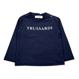 Trussardi Shirt tinta unita con Stampa Blu per Neonato TIA25017TSX BLU TRUSSARDI 