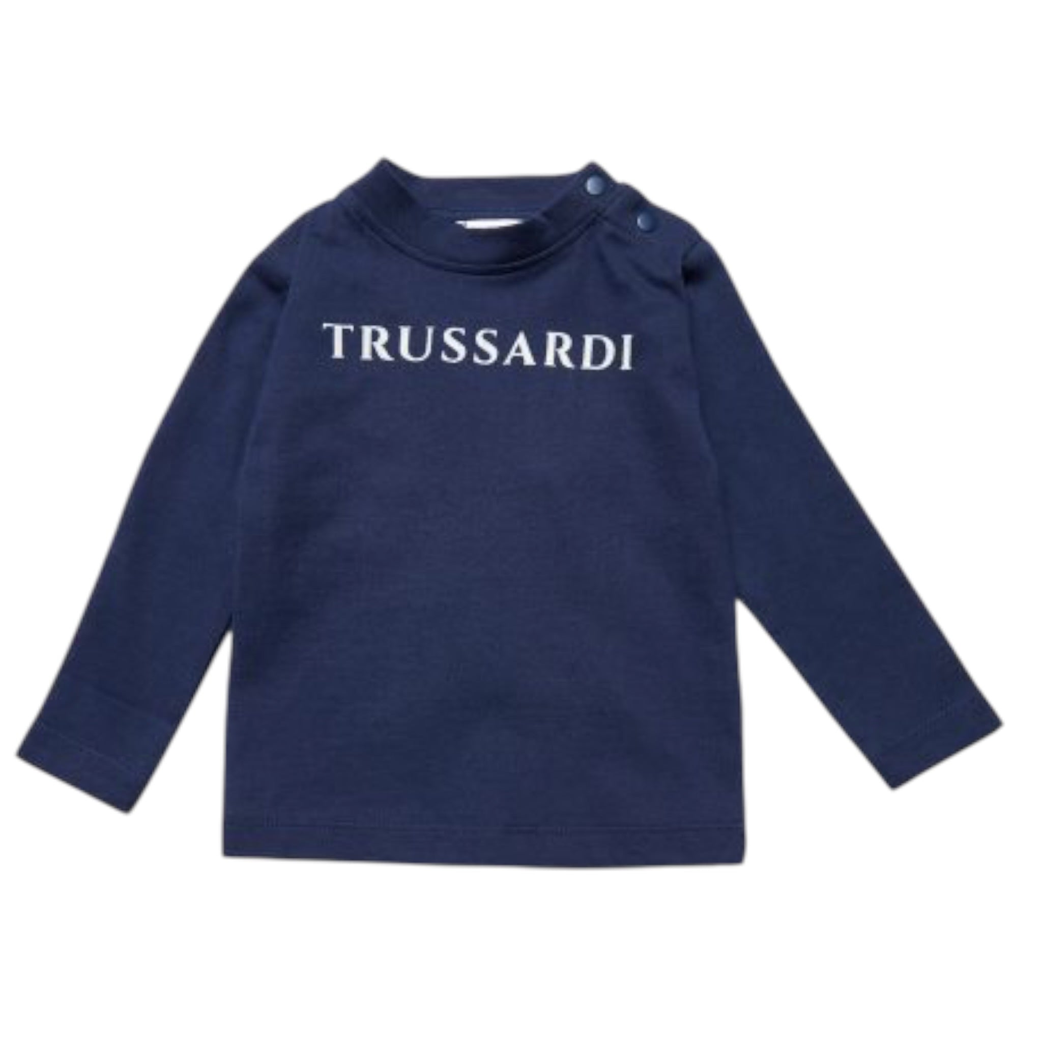 Trussardi Shirt tinta unita con Stampa Blu per Neonato TIA25017TSXXX BLU TRUSSARDI 