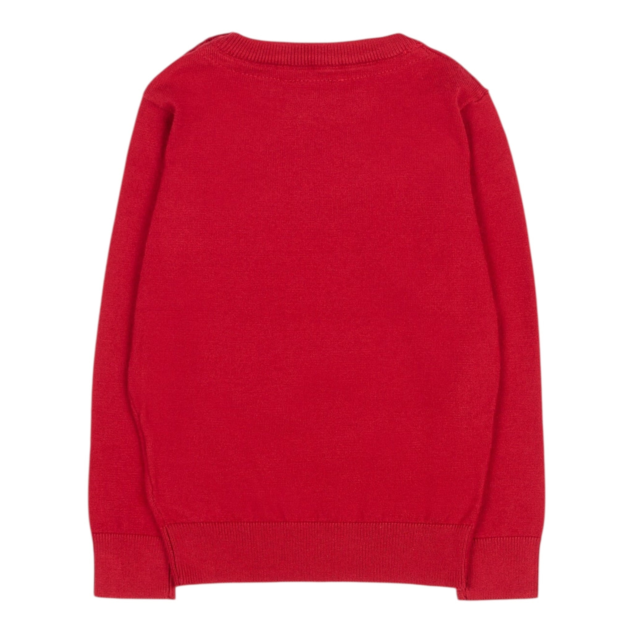 Trussardi Maglia Girocollo tinta unita con Logo Rosso per Neonato TIA25020MA ROSSO TRUSSARDI 