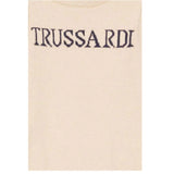 Trussardi Maglia Girocollo tinta unita con Logo Beige per Neonato TIA25020MAX BEIGE TRUSSARDI 