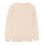 Trussardi Maglia Girocollo tinta unita con Logo Beige per Bambino TIA25020MAXJ BEIGE TRUSSARDI 