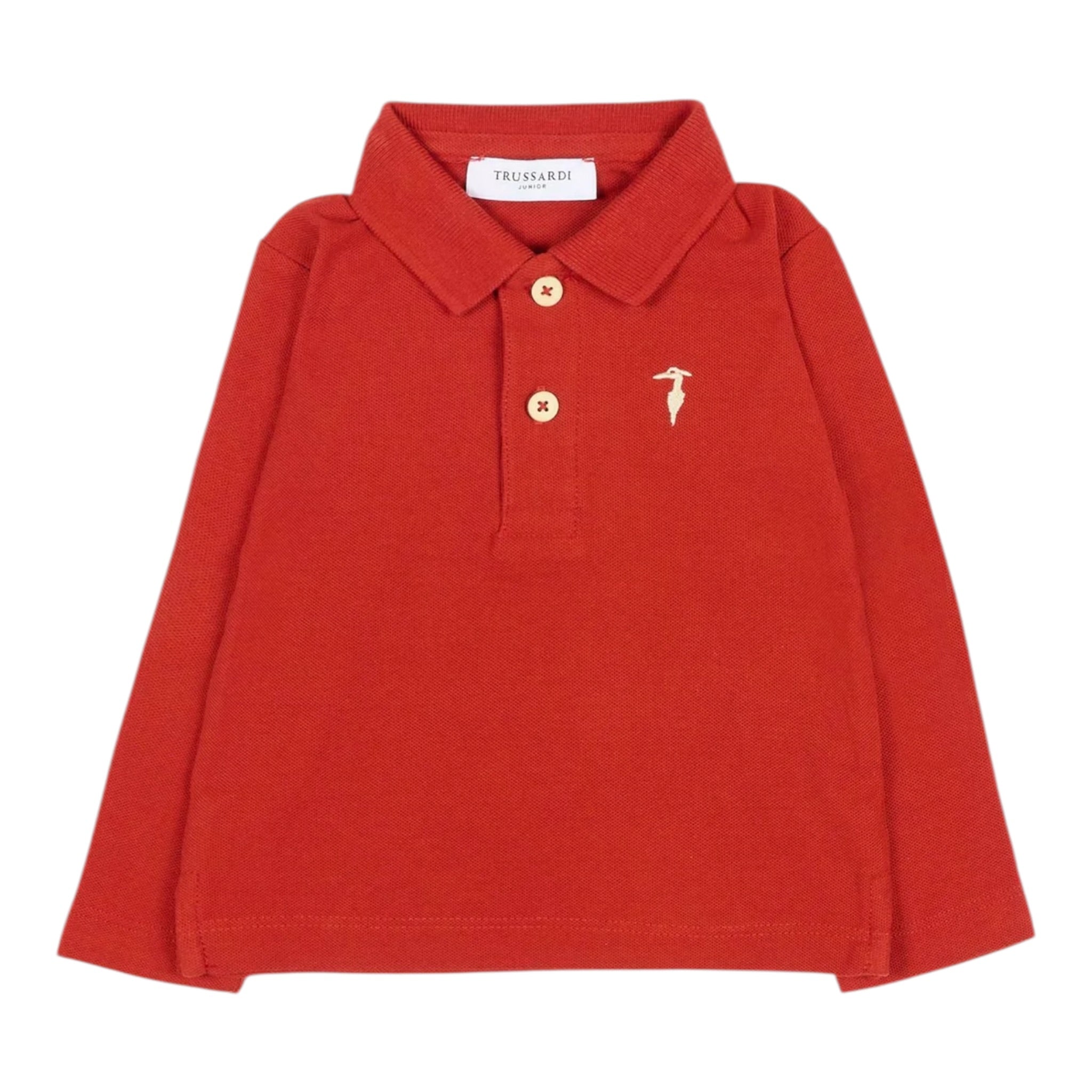 Trussardi Polo tinta unita Manica Lunga Arancione per Neonato TIA25022PON ARANCIONE TRUSSARDI 