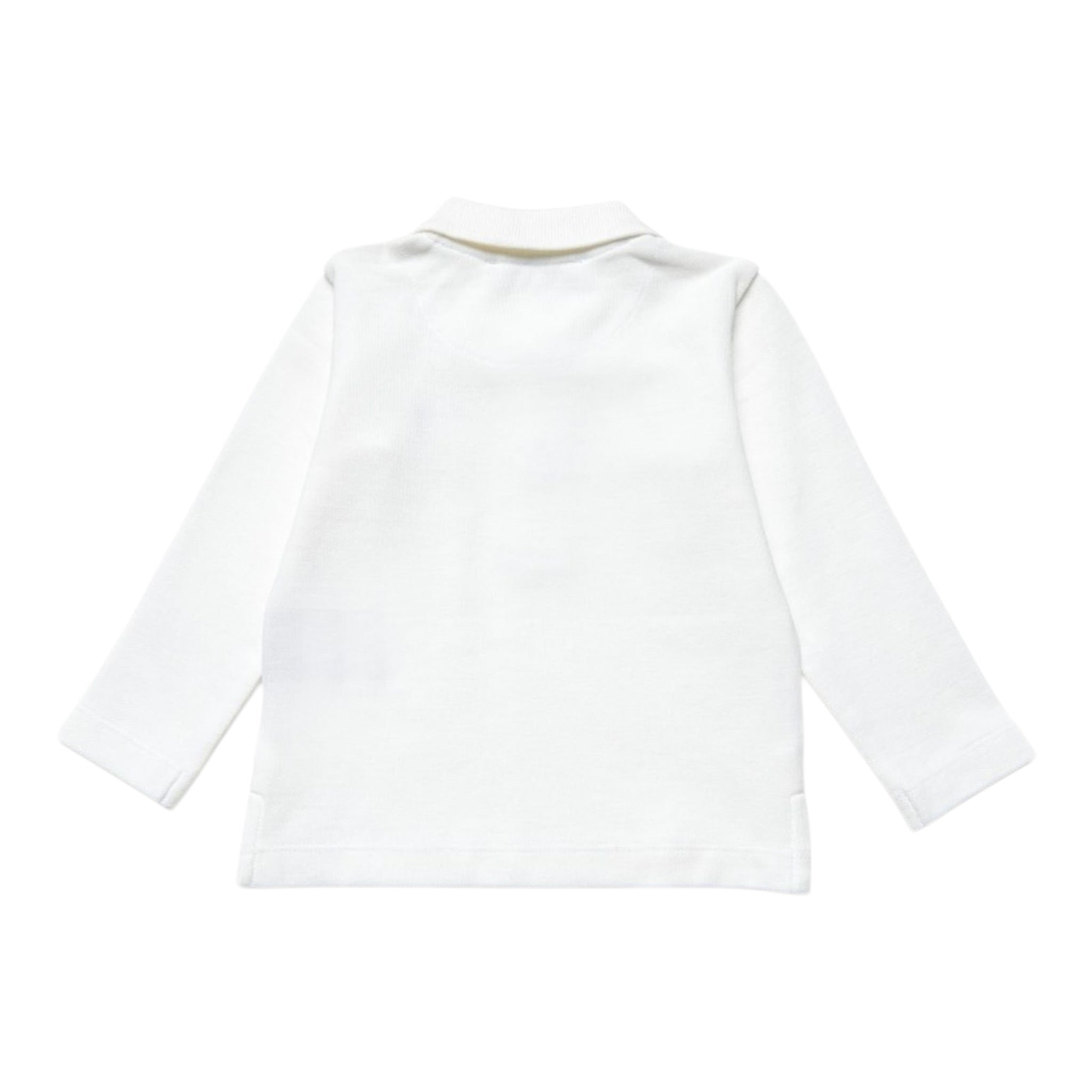 Trussardi Polo tinta unita Manica Lunga Bianco per Neonato TIA25022PON BIANCO TRUSSARDI 