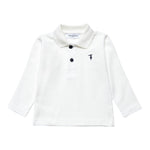 Trussardi Polo tinta unita Manica Lunga Bianco per Neonato TIA25022PON BIANCO TRUSSARDI 