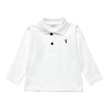 Trussardi Polo tinta unita Manica Lunga Bianco per Neonato TIA25022PON BIANCO TRUSSARDI 