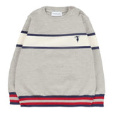 Trussardi Maglia Tricolore con Fantasia A Righe Grigio per Neonato TIA25030MAX GRIGIO TRUSSARDI 