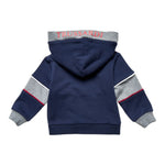 Trussardi Felpa Tricolore con Zip E Cappuccio Grigio per Bambino TIA25039FE GRIGIO TRUSSARDI 