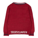Trussardi Maglia tinta unita con Logo Bordeaux per Neonato TIA25050MA BORDEAUX TRUSSARDI 