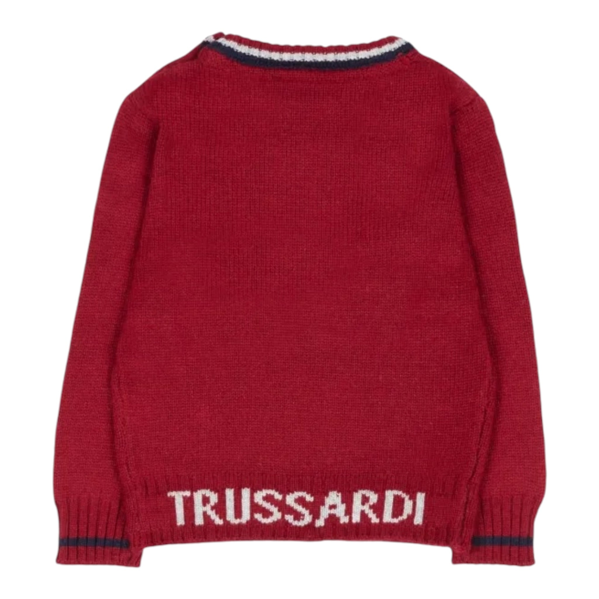 Trussardi Maglia tinta unita con Logo Bordeaux per Neonato TIA25050MA BORDEAUX TRUSSARDI 