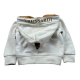 Trussardi Felpa con Zip E Cappuccio tinta unita Panna per Neonato TIA25068FEN PANNA TRUSSARDI 