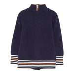 Trussardi Cardigan tinta unita Mezzo Collo Blu per Neonato TIA25077MA BLU TRUSSARDI 