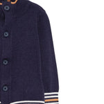 Trussardi Cardigan tinta unita Mezzo Collo Blu per Neonato TIA25077MA BLU TRUSSARDI 