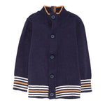 Trussardi Cardigan tinta unita Mezzo Collo Blu per Neonato TIA25077MA BLU TRUSSARDI 