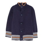 Trussardi Cardigan tinta unita Mezzo Collo Blu per Neonato TIA25077MAX BLU TRUSSARDI 