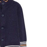 Trussardi Cardigan tinta unita con Fantasia A Righe Blu per Neonato TIA25077NA BLU TRUSSARDI 