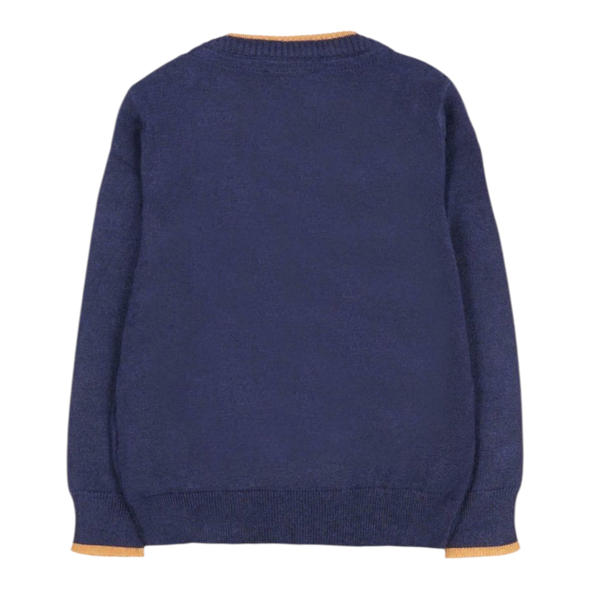 Trussardi Maglia Girocollo tinta unita con Taschino Blu per Neonato TIA25079MA BLU TRUSSARDI 