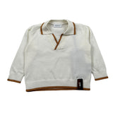 Trussardi Maglia Manica Lunga tinta unita Panna per Neonato TIA25083MA PANNA TRUSSARDI 