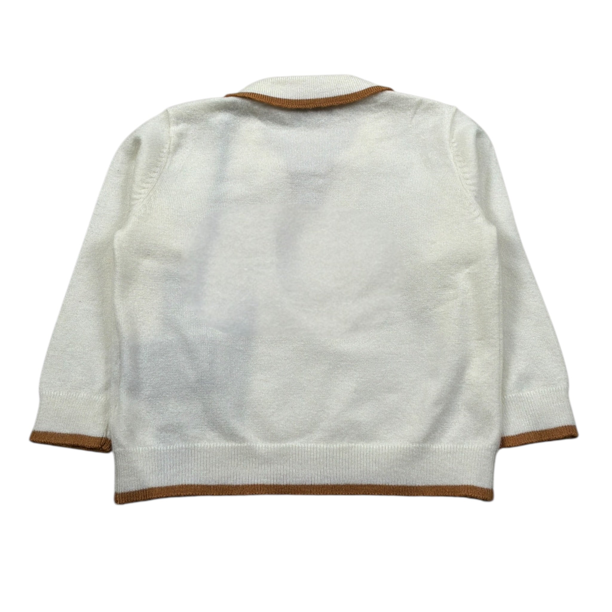 Trussardi Maglia Manica Lunga tinta unita Panna per Neonato TIA25083MA PANNA TRUSSARDI 