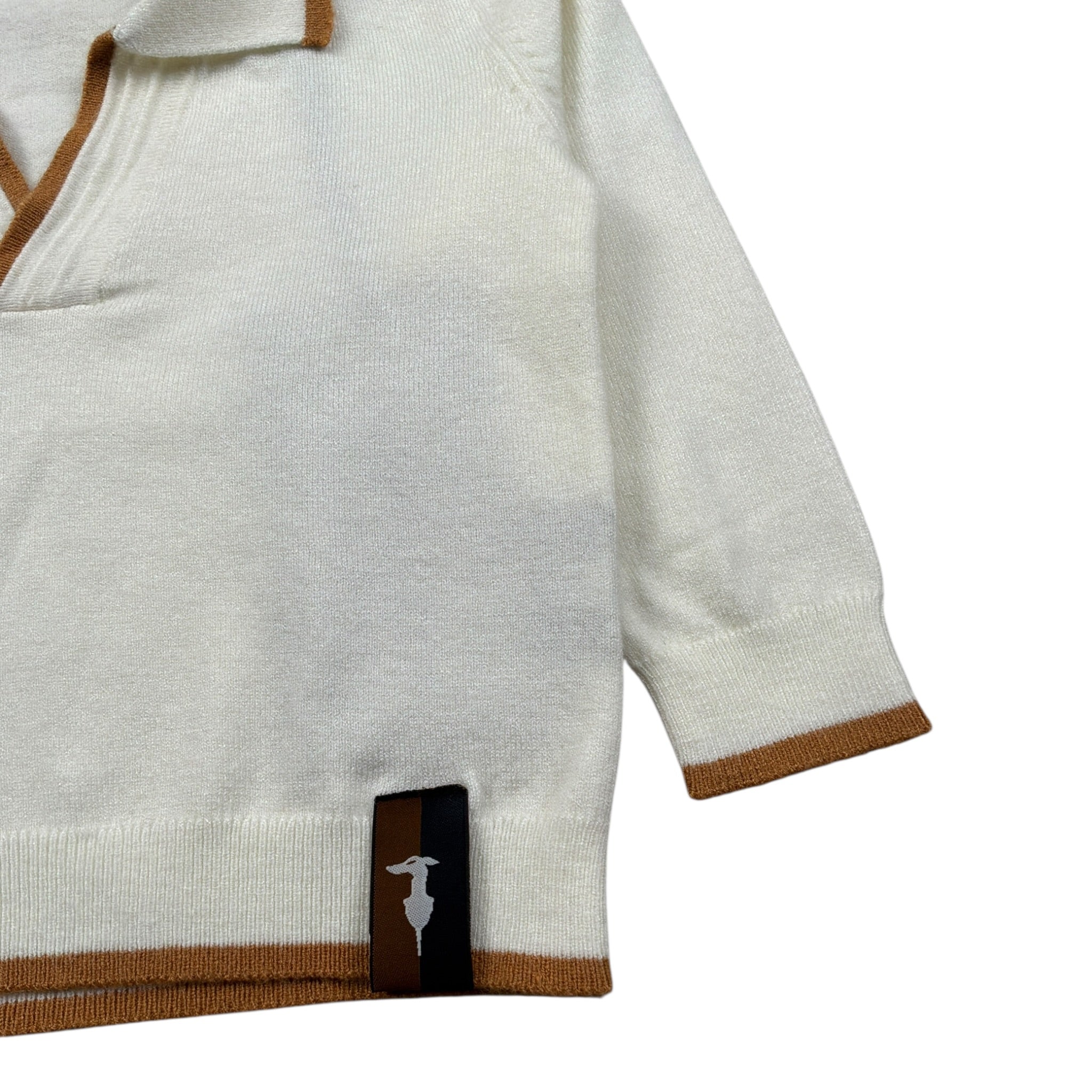 Trussardi Maglia Manica Lunga tinta unita Panna per Neonato TIA25083MA PANNA TRUSSARDI 
