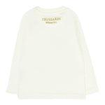 Trussardi Shirt Girocollo tinta unita con Logo Panna per Neonato TIA25085TS PANNA TRUSSARDI 