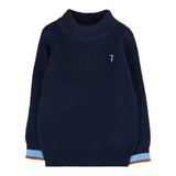 Trussardi Maglia Collo Alto tinta unita Blu per Neonato TIA25109MA BLU TRUSSARDI 