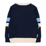 Trussardi Maglia Tricolore con Fantasia A Righe Blu per Neonato TIA25114MA BLU TRUSSARDI 