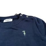 Trussardi Felpa tinta unita Girocollo Blu per Bambino TIA25124FE BLU TRUSSARDI 
