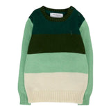 Trussardi Maglia Tricolore Girocollo Verde per Neonato TIA25136MA VERDE TRUSSARDI 