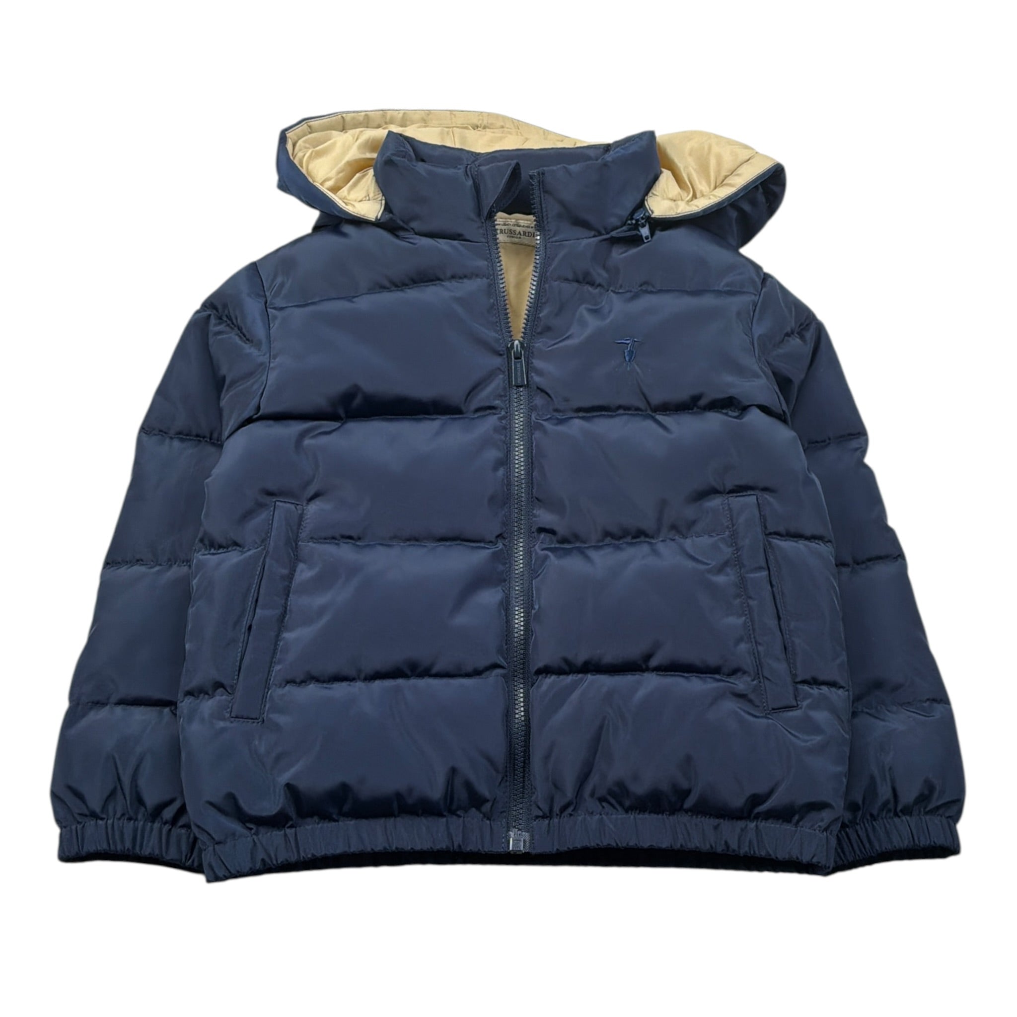 Trussardi Giubbino tinta unita con Cappuccio Blu per Bambino TIA26001PI BLU TRUSSARDI 