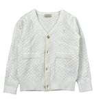 Trussardi Cardigan tinta unita con Bottoni Bianco per Neonato TIA26002CD BIANCO TRUSSARDI 