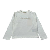 Trussardi Shirt Girocollo tinta unita con Logo Bianco per Neonato TIA26004TS BIANCO TRUSSARDI 