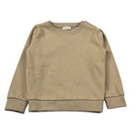 Trussardi Felpa Chiusa Girocollo tinta unita con Logo Beige per Neonato TIA26005FE BEIGE TRUSSARDI 
