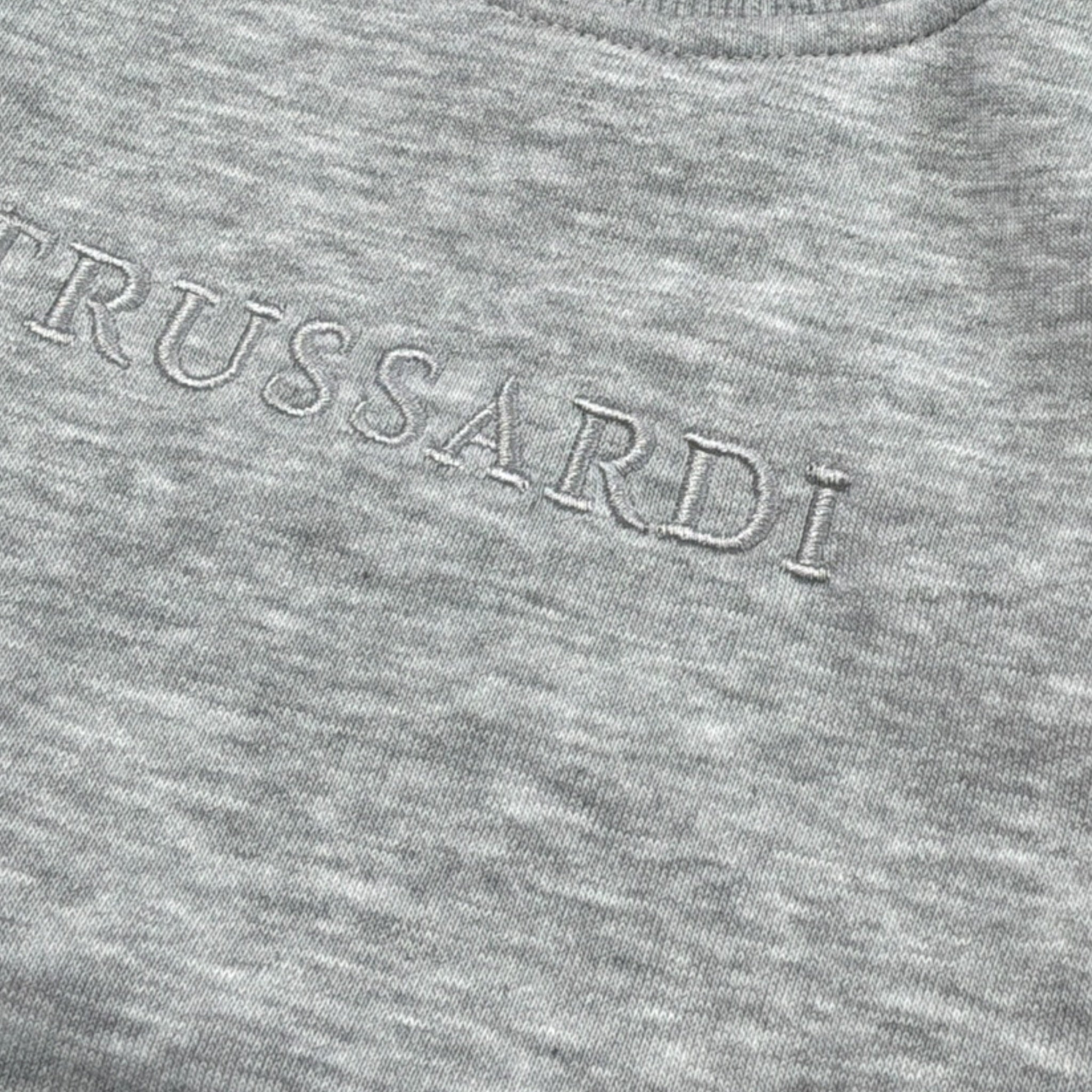 Trussardi Felpa tinta unita Girocollo Grigio per Neonato TIA26006FE GRIGIO TRUSSARDI 