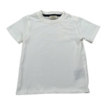 Trussardi T-Shirt Girocollo Tinta Uita con Logo Bianco per Neonato TIA26008TS BIANCO TRUSSARDI 