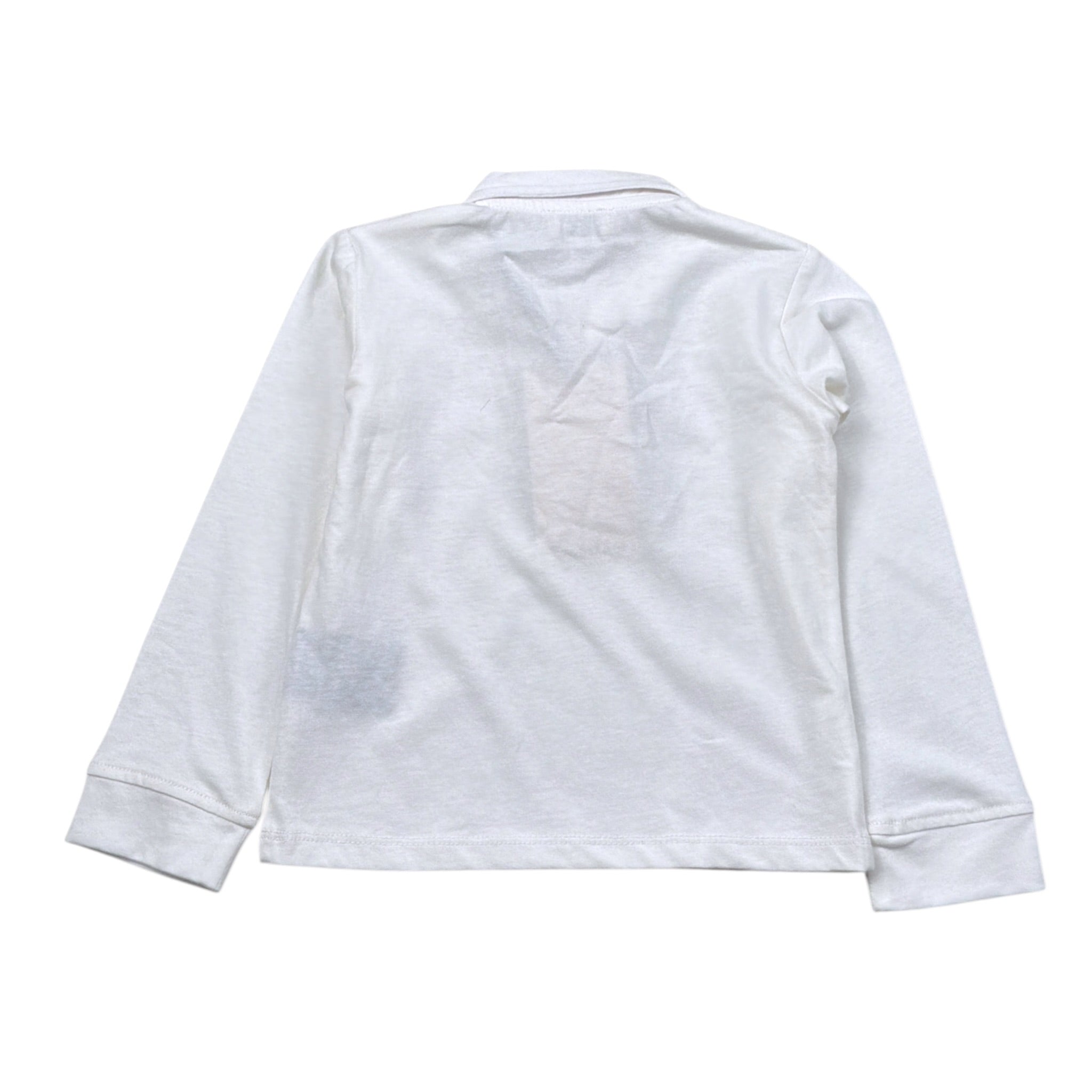 Trussardi Polo tinta unita con Stampa Bianco per Neonato TIA26018PO BIANCO TRUSSARDI 