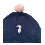 Trussardi Cappello tinta unita con Logo Blu per Neonata TIA26024HA BLU TRUSSARDI 