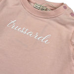 Trussardi Shirt tinta unita Girocollo con Stampa Rosa per Neonata TIA26025TS ROSA TRUSSARDI 
