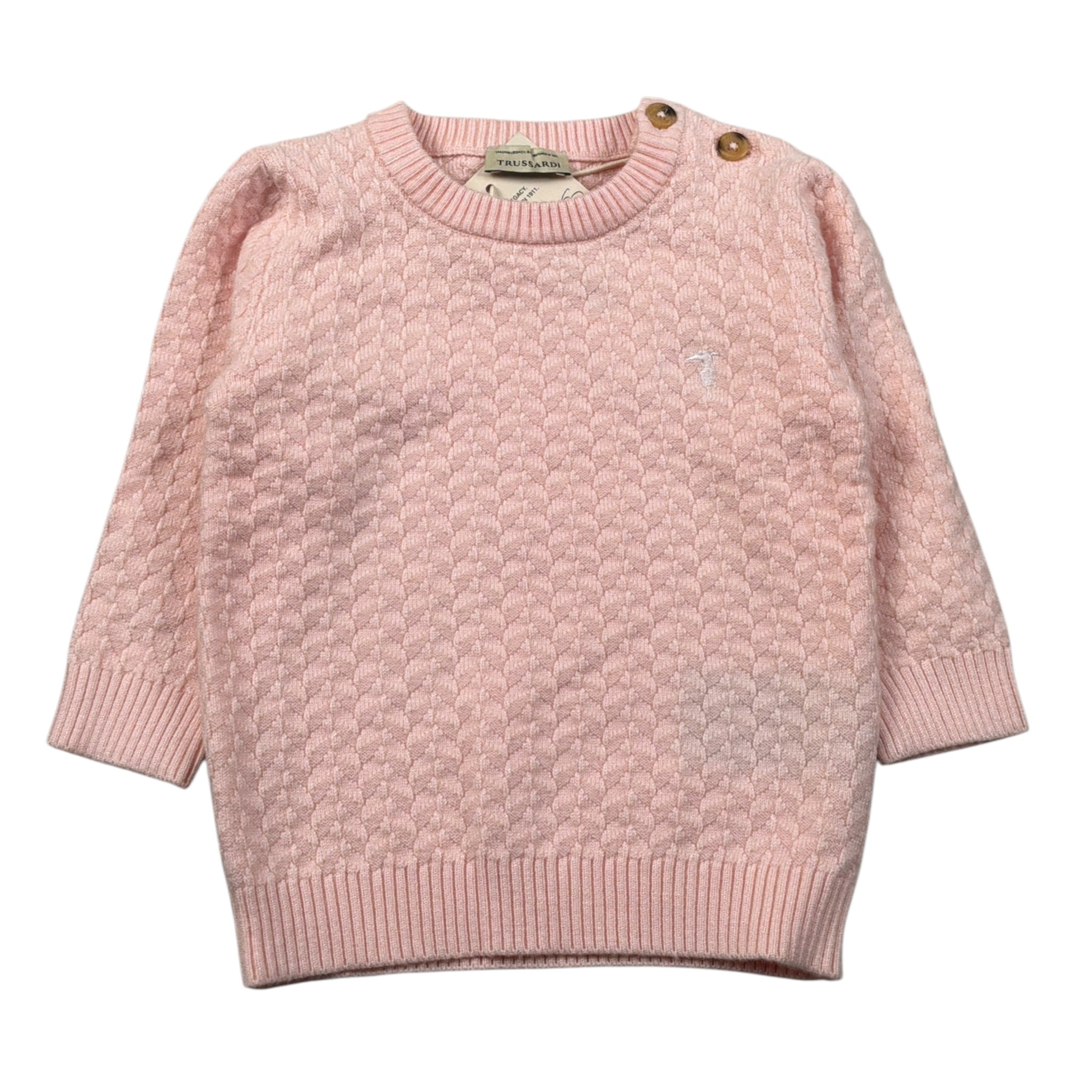 Trussardi Maglia Girocollo tinta unita Rosa per Neonata TIA26027MA ROSA TRUSSARDI 
