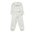 Trussardi Completo 2Pz Felpa-Pantalone tinta unita Bianco per Neonata TIA26028CF BIANCO TRUSSARDI 